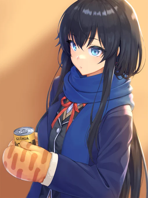雪ノ下雪乃描いた。めっちゃ季節はずれ～ 