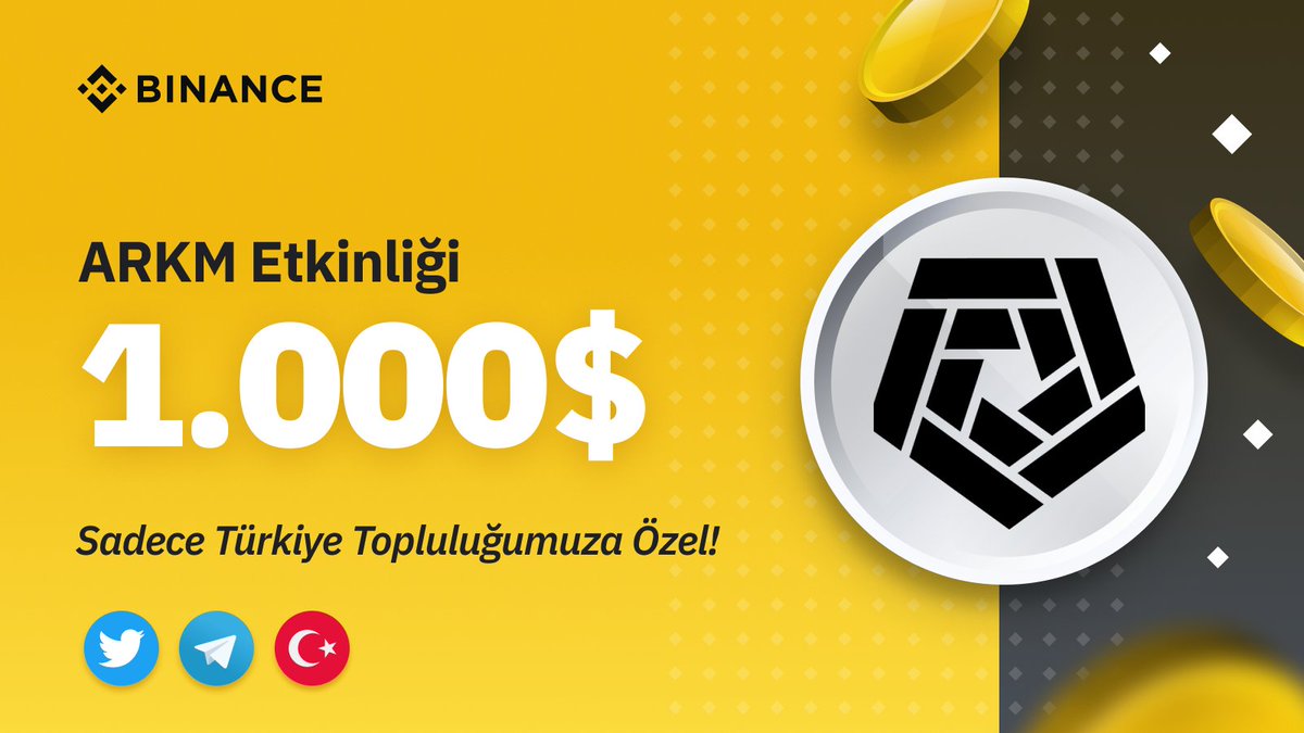 Binance_Turkish's tweet photo. Sadece Türkiye 🇹🇷Topluluğumuza Özel 1.000$ #ARKM #GIVEWAY

🔸Takip edin: @ArkhamIntel &amp; @BinanceTR &amp; @Binance_Turkish
🔸Bu tweeti #BinanceARKM etiketiyle alıntılayarak paylaşın
🔸Katılın https://t.co/P4Jv9tOhXQ &amp; https://t.co/803PAJFyQD
🔸Formu doldurun👇
https://t.co/asKIutd0kq https://t.co/i6QZFdUOKt