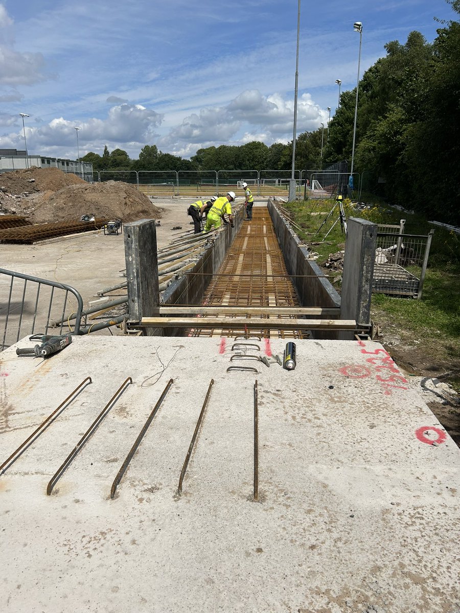 BAKCivilEng's tweet photo. Schools out but not for us! Formed RC foundations on the new Sports Barn flying in at Wilmslow https://t.co/KXmhiNL8ze