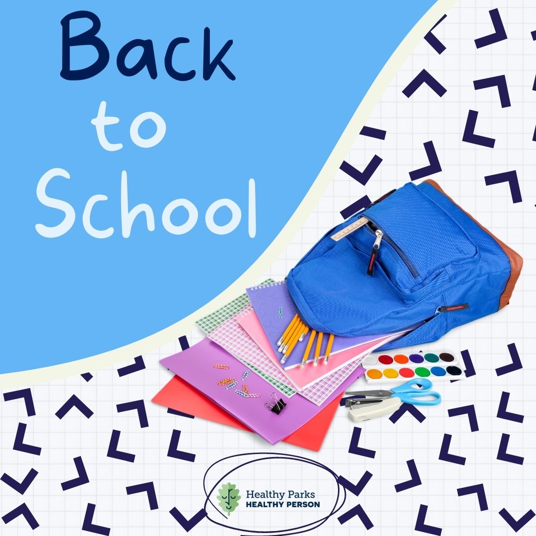 HealthyParksTN's tweet photo. 📚🎒It's back to school time!

Just remember (if you are able) to get outside! If you can get you and your whole family outside even if just for an hour, it can help you all tremendously. And possibly even help that stress come down.

 We hope you all have a fantastic year!💚 https://t.co/k8NLSqDX1t