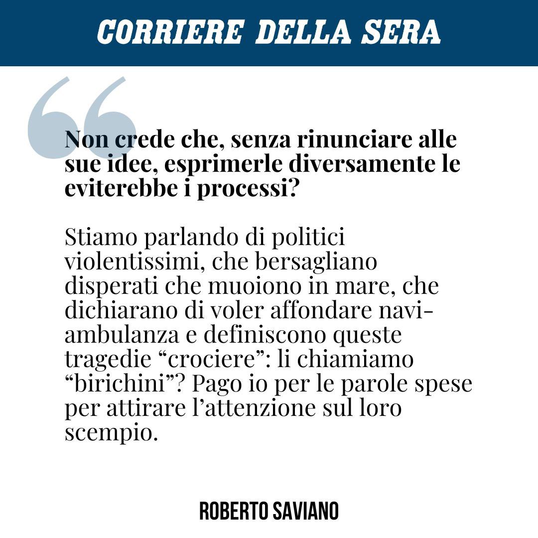 La #Rai ha censurato #Insider con il pretesto di un codice etico preteso da chi (Salvini) nel 2015 diceva: “Cedo due Mattarella per mezzo Putin”. Ecco la mia intervista al #Corriere della Sera.