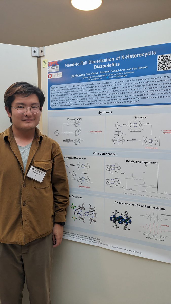 thwongax's tweet image. Check out my poster in the 44th International Symposium on Carbene and Nitrene Chemistry in Amsterdam! #ISCNC2023