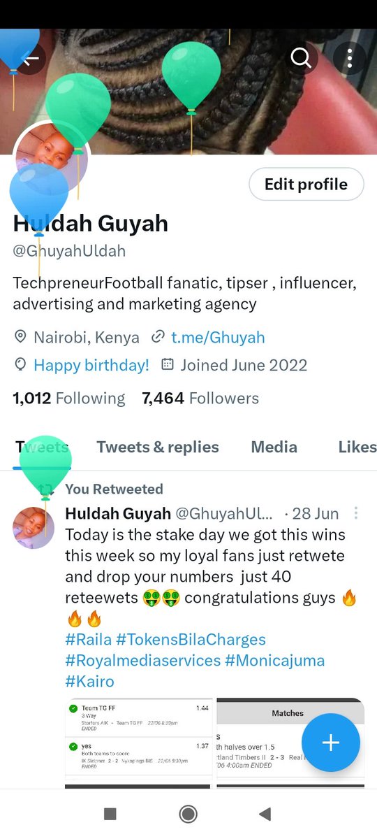 GhuyahUldah's tweet photo. Almost forgot today's is my birthday 🎈🎈🎈🎈🎈  stakes coming guys ❤️❤️❤️❤️
#Mpesa #Happeningnow #KalonzoMusyoka #Ictcs #DennisItumbi https://t.co/Ipnt5esRkB
