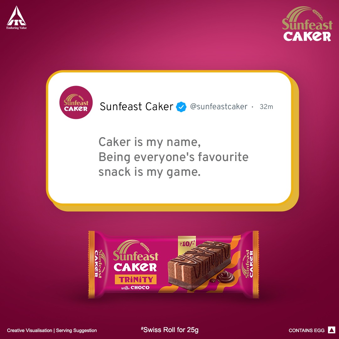 sunfeastcaker's tweet photo. They say it's all in the name, but our game's even stronger! Our delicious Caker is everyone's favourite, so try it today!
#game #sunfeastcaker #TrendingNow #latest #creative #trend #caker #trendalert #delicious #treat https://t.co/dbanPPlRiV