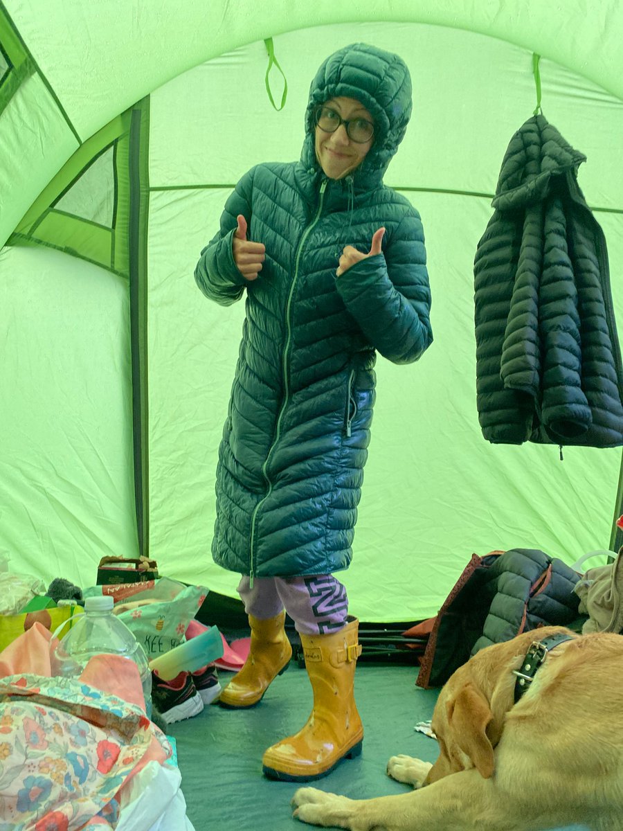 #IsleofWight camping vibes. 

Pleased to be a local packing down a drenched tent; feeling the ‘soggy sympathy’ for holibobbers.