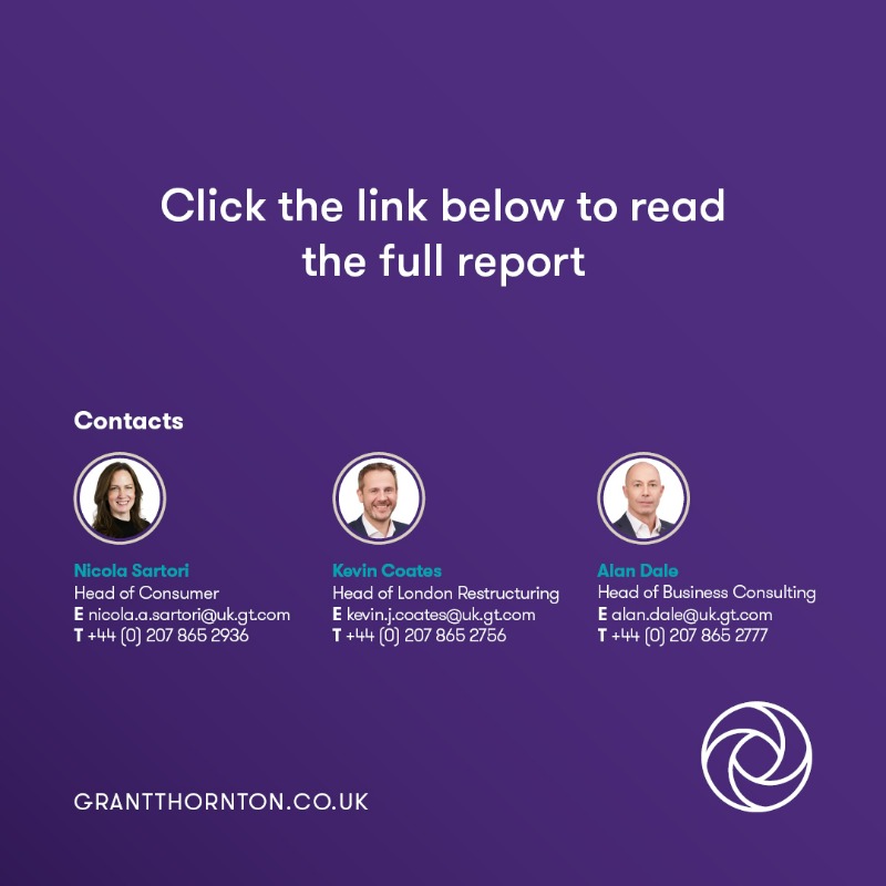 GrantThorntonUK's tweet photo. With over half of UK consumers cutting back on their discretionary spending, here are ways businesses can stay resilient in a #CutBackEconomy: