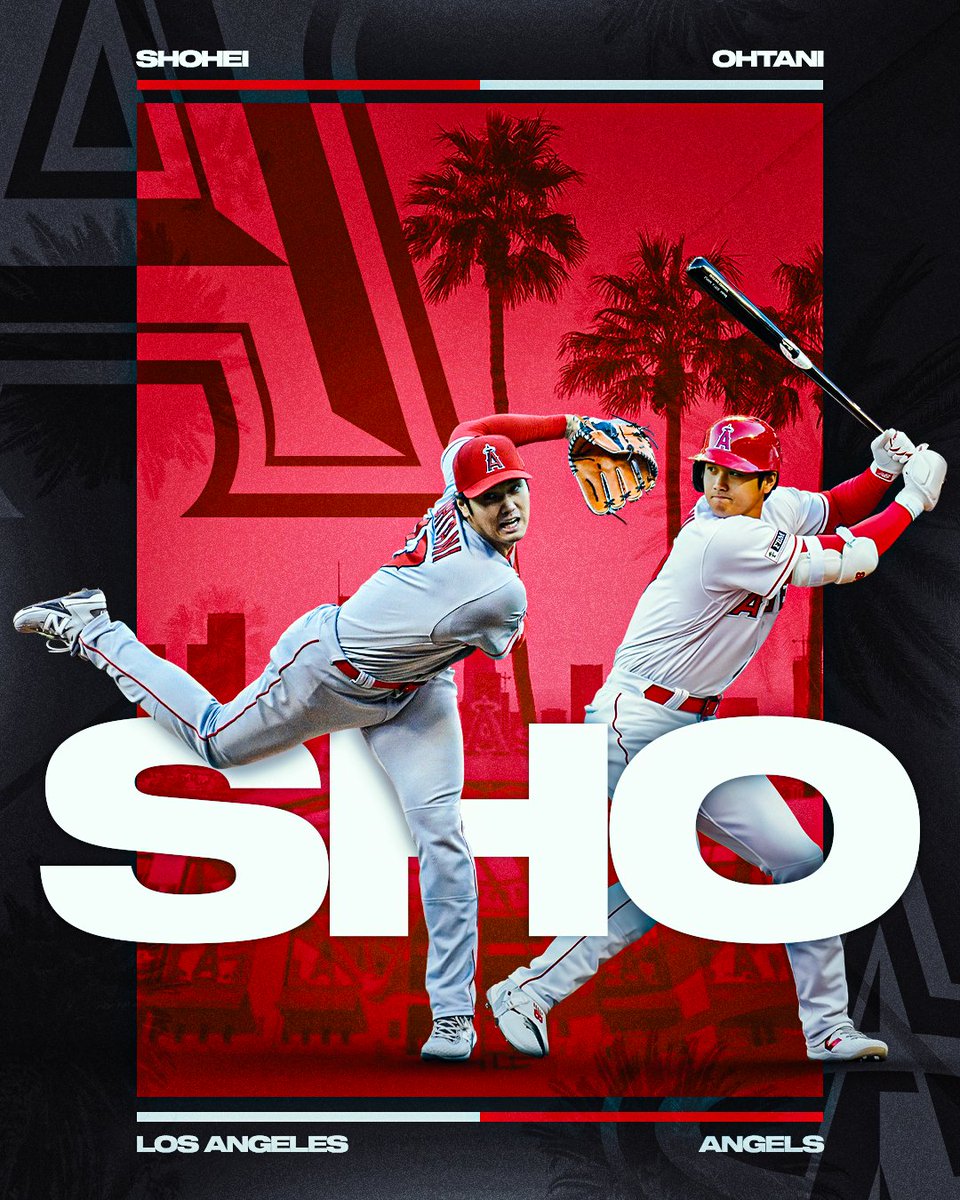 MLB's tweet photo. Who’s ready for some two-way Shohei?

Ohtani pitches and bats 2nd for the @Angels today at 1:10 pm ET. 👀 https://t.co/1uhpup2ZnH