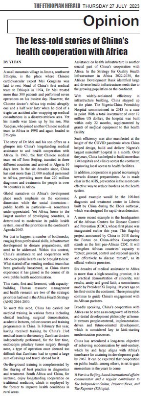 ChinaEmbAddis's tweet photo. I would like to share an article on cardiovascular expert Mei Gengnian, Head of 🇨🇳 first medical team to 🇪🇹, who worked &amp; sacrificed his life for 🇪🇹 health cause in Jimma in 1974. 
Check “The less-told stories of China’s health cooperation with Africa” : https://t.co/AyIAZUuDWo https://t.co/vAX0mkzP53