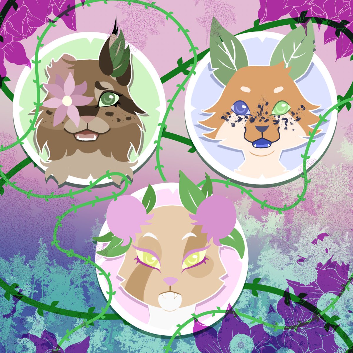 prismativity's tweet photo. More Art Fight Attacks I've gotten done so far! Hopefully I can get all my revenges in by the end of the week... 

For @_minachee @Anykoe22 magnolialites (insta) and buttdoritos (insta)

 #artfight2023 #artfight #teamwerewolves https://t.co/XCTse5Dlcd