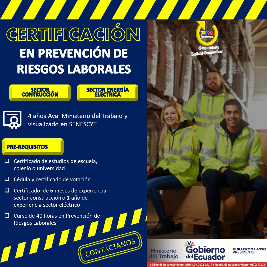 pym_services's tweet photo. ⚠ 𝗖𝗘𝗥𝗧𝗜𝗙𝗜𝗖𝗔𝗖𝗜𝗢́𝗡 𝗗𝗘 𝗖𝗢𝗠𝗣𝗘𝗧𝗘𝗡𝗖𝗜𝗔𝗦 𝗘𝗡 𝗣𝗥𝗘𝗩𝗘𝗡𝗖𝗜𝗢́𝗡 𝗗𝗘 𝗥𝗜𝗘𝗦𝗚𝗢𝗦 𝗟𝗔𝗕𝗢𝗥𝗔𝗟𝗘𝗦 (Sector Construcción / Sector Energía Eléctrica)

⚠ 𝗜𝗡𝗙𝗢𝗥𝗠𝗔𝗖𝗜𝗢́𝗡:
https://t.co/dZgRkCN9M2 https://t.co/Dor1ln8fYZ