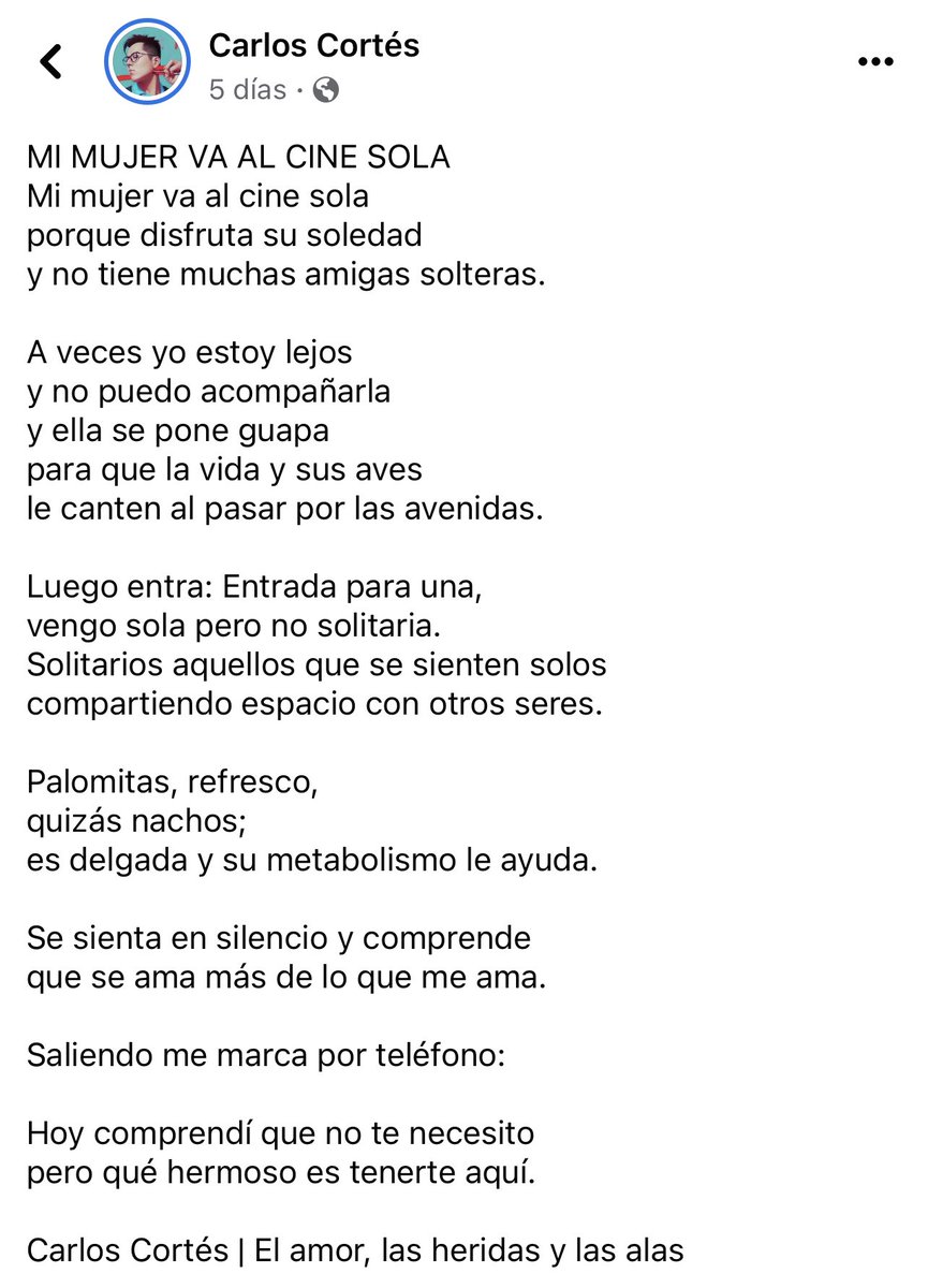 Y ahora un poema…

“Su metabolismo le ayuda”