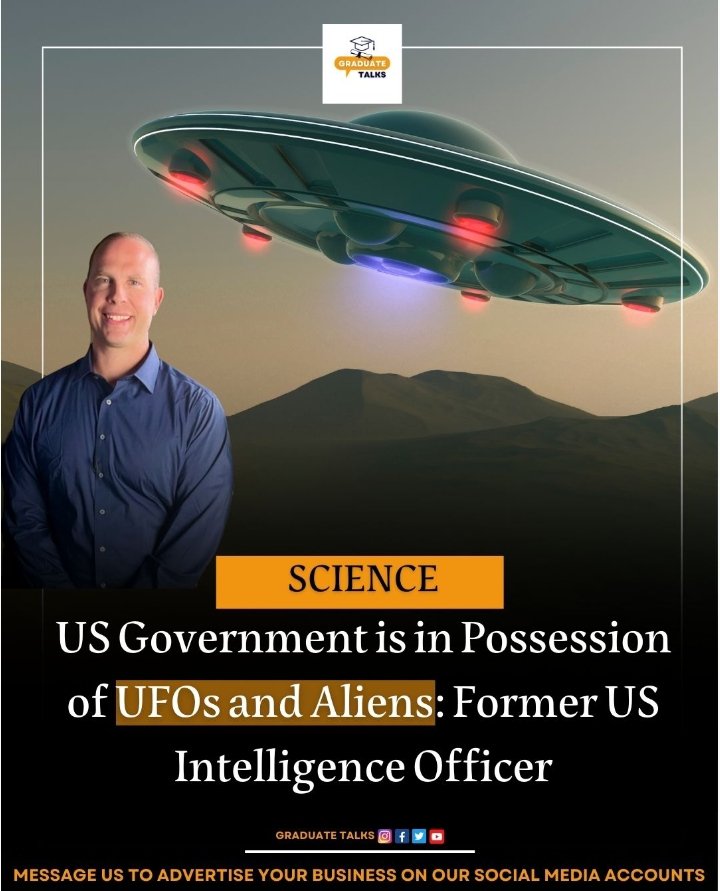 graduatetalkspk's tweet photo. SCIENCE/USA: Former US Air Force intelligence officer David Grush has said that the US government has UFOs and non-human bodies of Aliens.

The intelligence officer made these claims under oath at a hearing of the House Oversight Committee's Subcommittee on National Security. https://t.co/uRQynavPp0