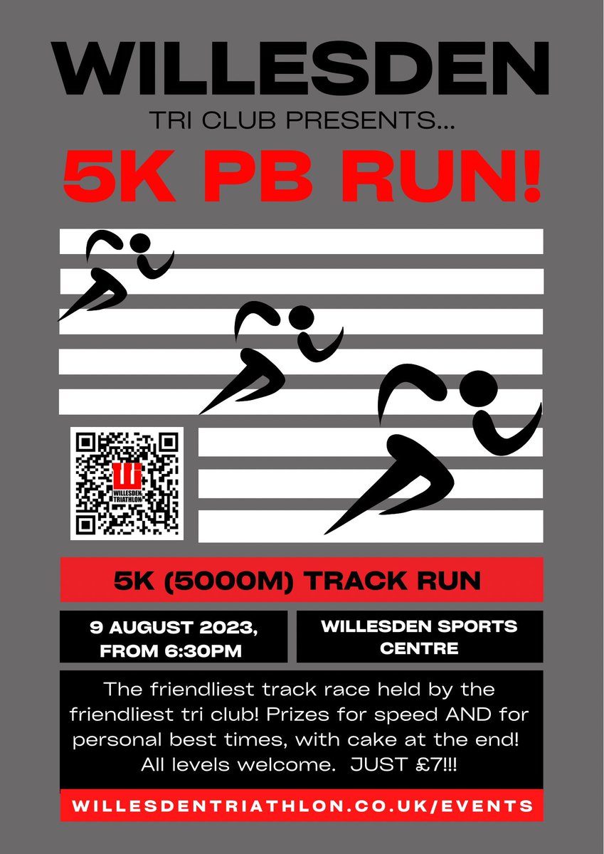 Our fun and friendly 5k PB race is coming! 

There will be a prize for the fastest runners but also one for the most improved time. 
As usual, the event will finish with sharing some of our amazing homebaked goods!
(All for £7!)

#londonrunning 

Enter at active.com/london-gb/runn…