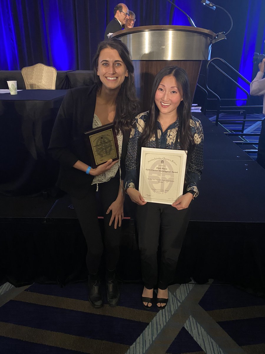 HM-P-I-M-P (okay fine, HMPRP) bringing the (knowledge) thunder to AAPM this year! @ClaireKSPark with a John Cameron award and @rachael_hach with the Jack Fowler award, not to mention everyone’s presentations (several invited) and engaging discussions. Such motivating co-rezies!