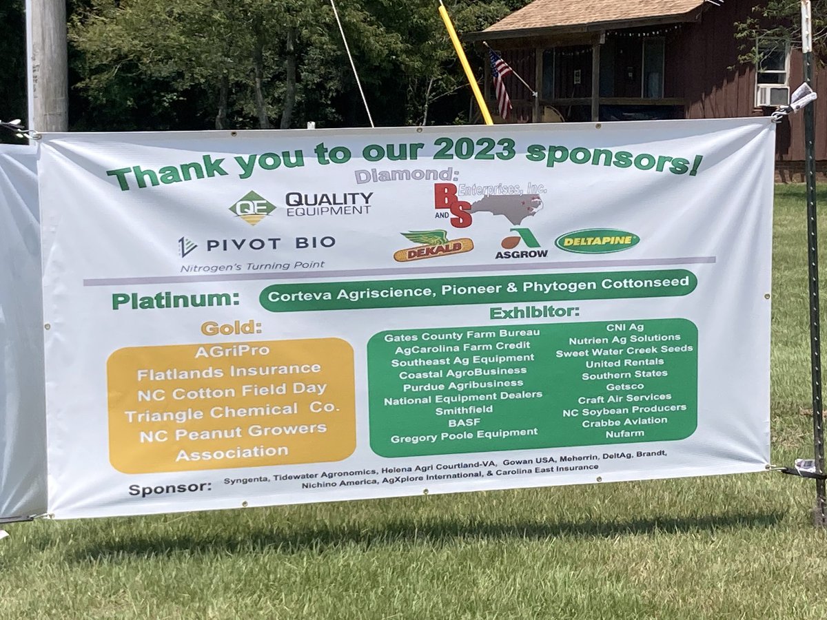 aewood73's tweet photo. 2023 https://t.co/Nb8ZsWsq8b  summer field day in record books.  With 300 in attendance, a great trade show &amp; informative field stops along w/ beautiful weather, the field was a success.  Thank you to Indian Neck Farms &amp; our sponsors.  @NCExtension @AustinBrownAg @HertfordCoAg https://t.co/OuXcQ2CVQk