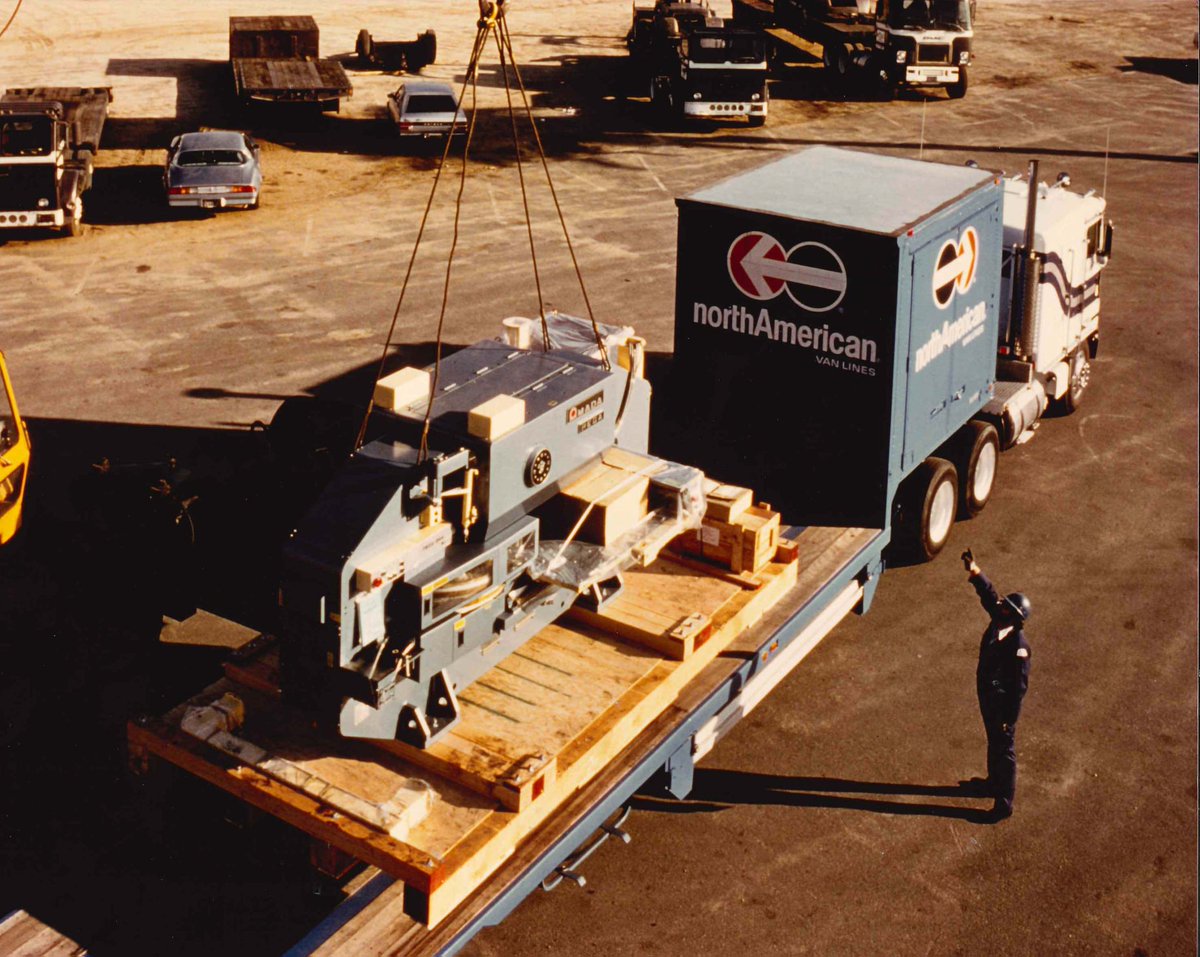 AmadaAmericaInc's tweet photo. AMADA PEGA turret punch press arrives at a customer's shop in the 1980s. Since its development in the 80s, the PEGA has been utilized by thousands of customers and was considered one of the most reliable machines in any shop.
#AMADAhistory #tbthursday #blanking #legacymachine https://t.co/sTXycK5fQV