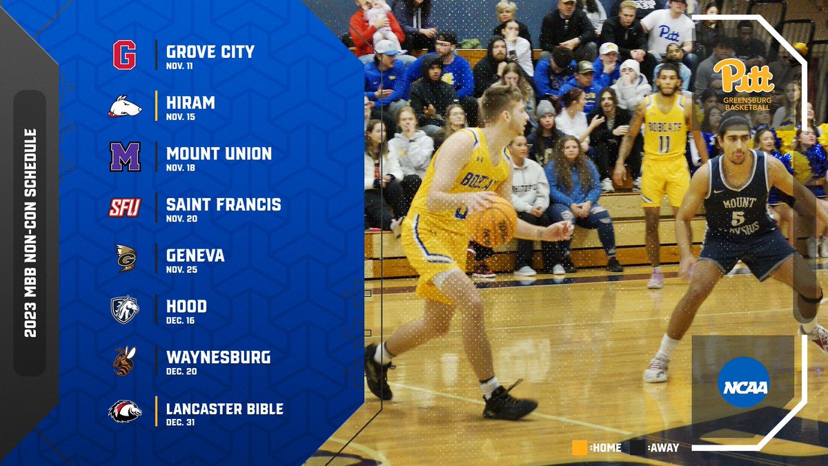 UPGbasketball's tweet photo. 2023-24 non-conference schedule

#BobcatPride #D3hoops https://t.co/y1tjsX2aoV