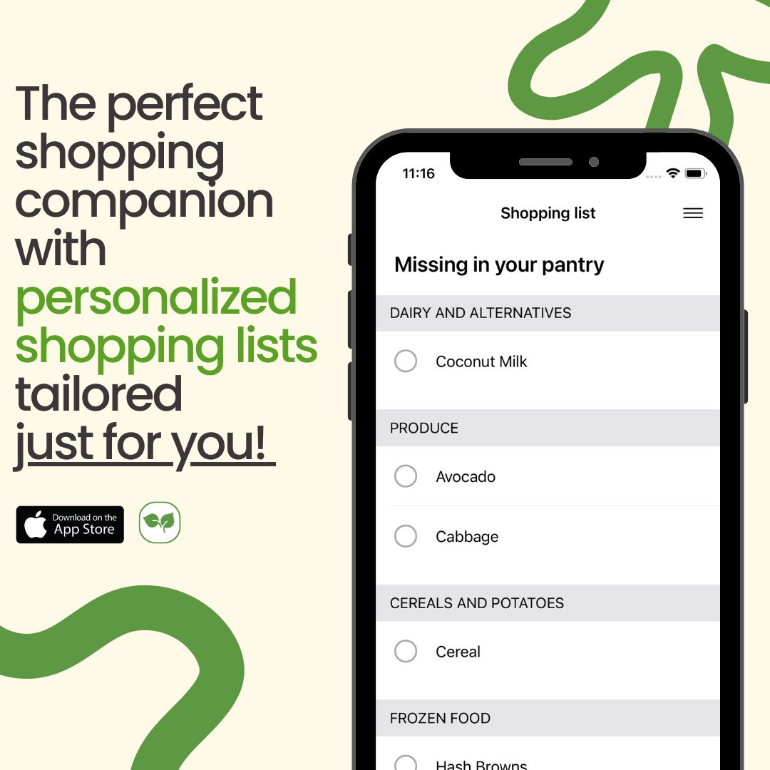 Our app creates a personalized shopping list tailored just for YOU, curbing unnecessary purchases and reducing waste. It's a win-win for your wallet and the environment! 

🌿Let's make #sustainable choices together and shop smarter, one eco-friendly item at a time! 🌟

#cutwaste