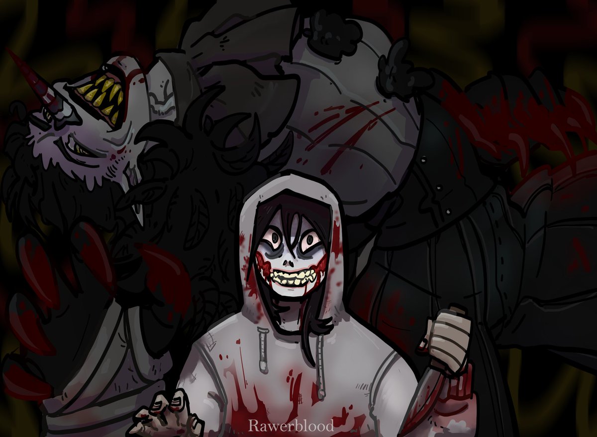 psychobabbbble's tweet photo. Monochrome murderous couple
#Creepypasta #JeffTheKiller #LaughingJack https://t.co/sz3DQyqSy9