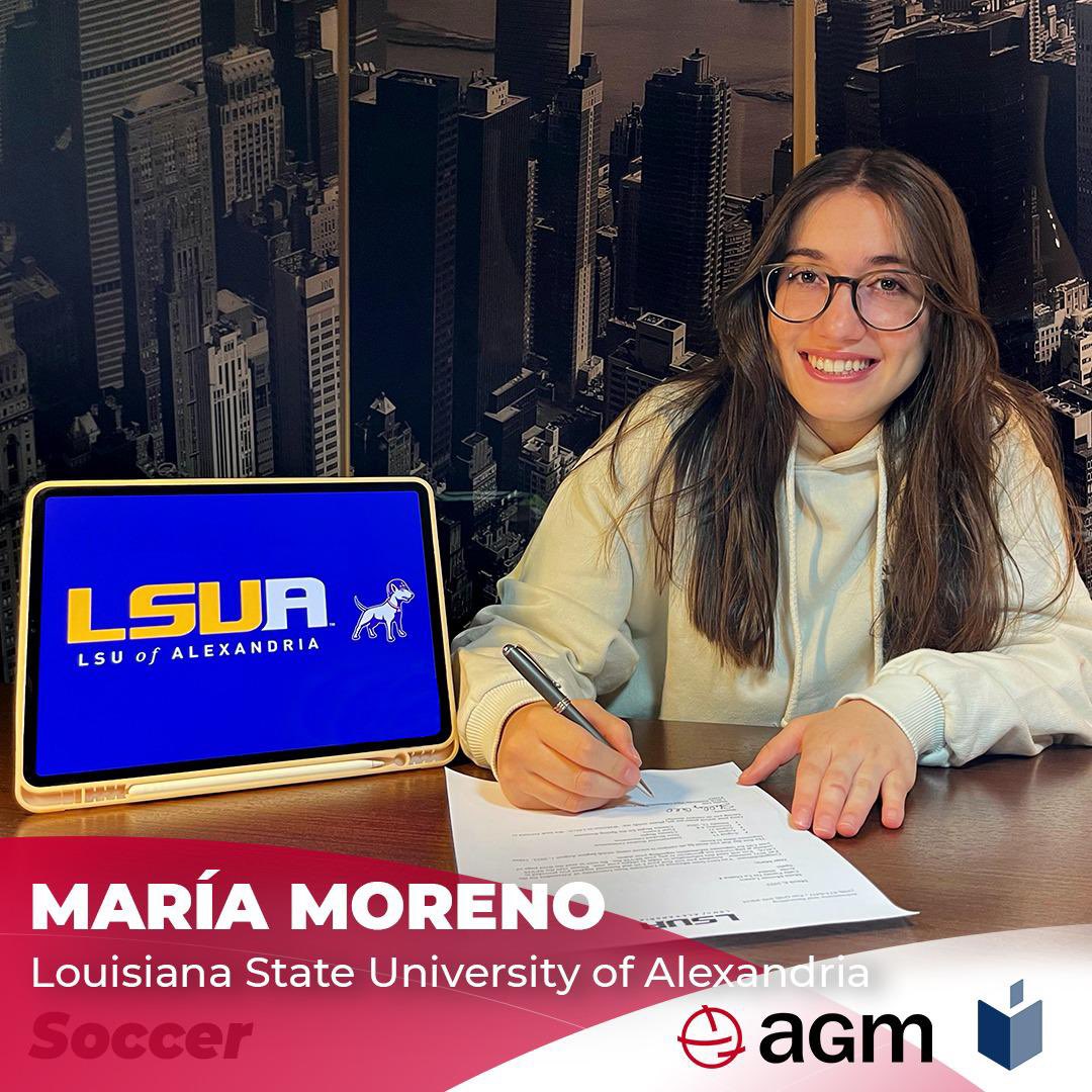 ❌🇺🇸 BAJA 🇺🇸❌

María Moreno causa baja de cara a la próxima temporada ya que comenzará sus estudios universitarios en la LSUA (Louisiana State University al Alexandria), en Louisiana (EEUU). Formará parte del equipo de fútbol Generals, correspondiente a su universidad.