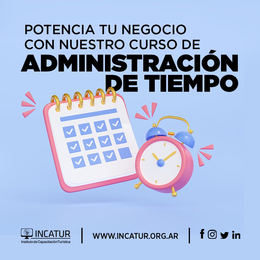 Últimos días de inscripción a cursos de agosto!

Este curso te brinda herramientas que te permiten mejorar la administración del tiempo en el trabajo, relacionando los procesos de planificación, eficiencia y eficacia administrativa.
Anotate antes del 30/7, no te quedes afuera!