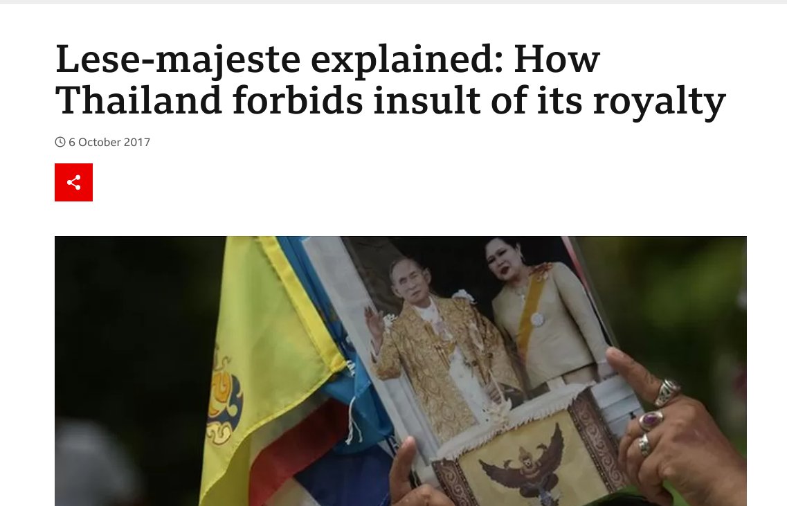 nomoremonarchs's tweet photo. #Thailand has jailed hundreds for criticising the corrupt Thai monarchy. Monarchist hardliners have now blocked the Move Forward party from reforming the harsh #LeseMajeste law. #HumanRights groups have condemned the law, but the UK stays silent. Shame! #AbolishTheMonarchy #S112 https://t.co/GC57OM1351