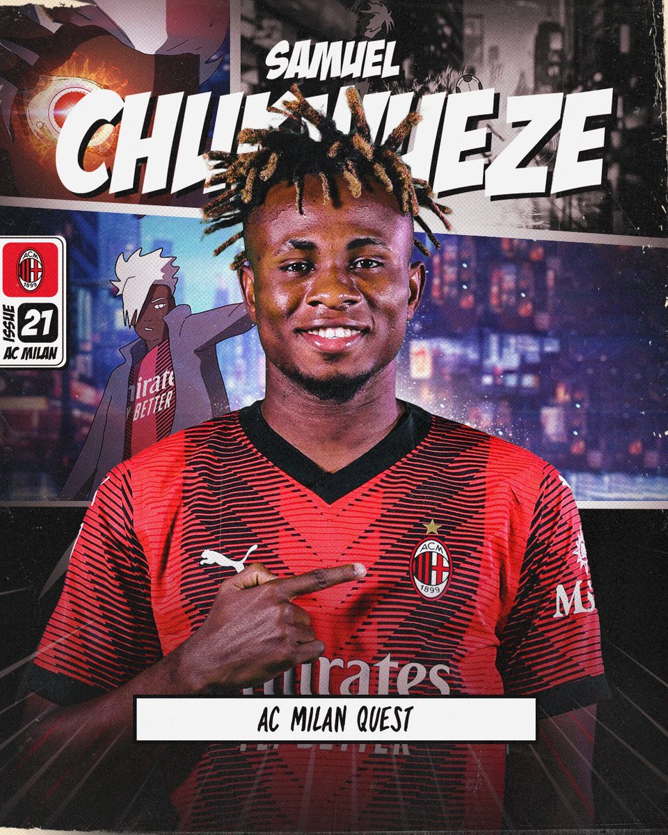 CalcioTurkey's tweet photo. 🔥 Milan, Samuel Chukwueze ile 2028 yılına kadar sözleşme imzaladı. 

🇳🇬 #WelcomeSamu 🔴⚫️ https://t.co/7ElFnPUbOn
