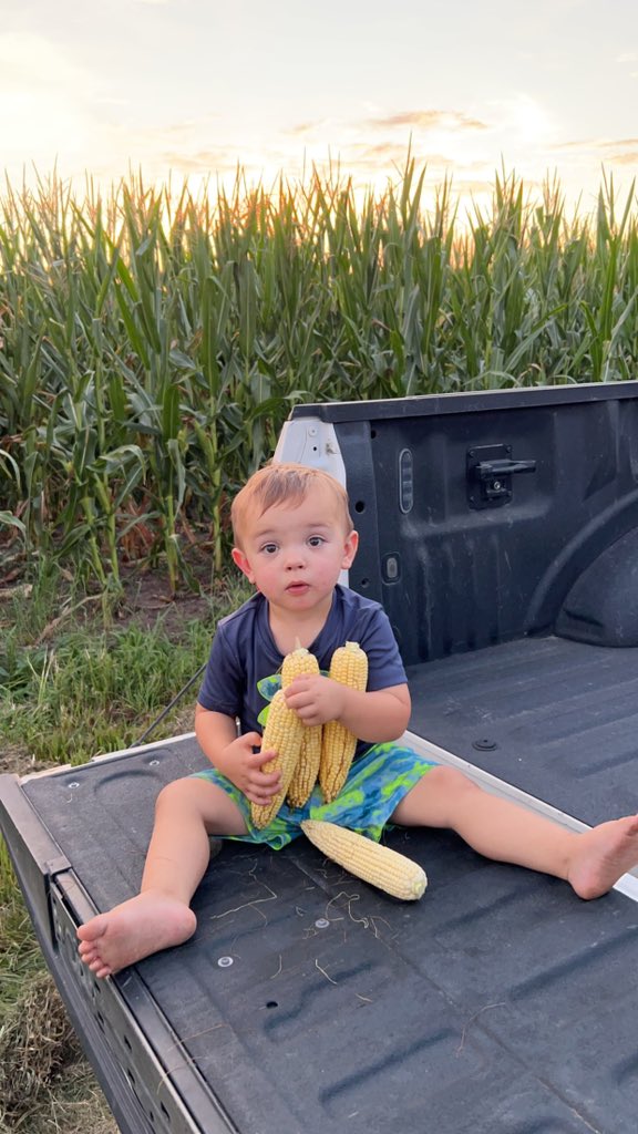 Owen loves crop touring