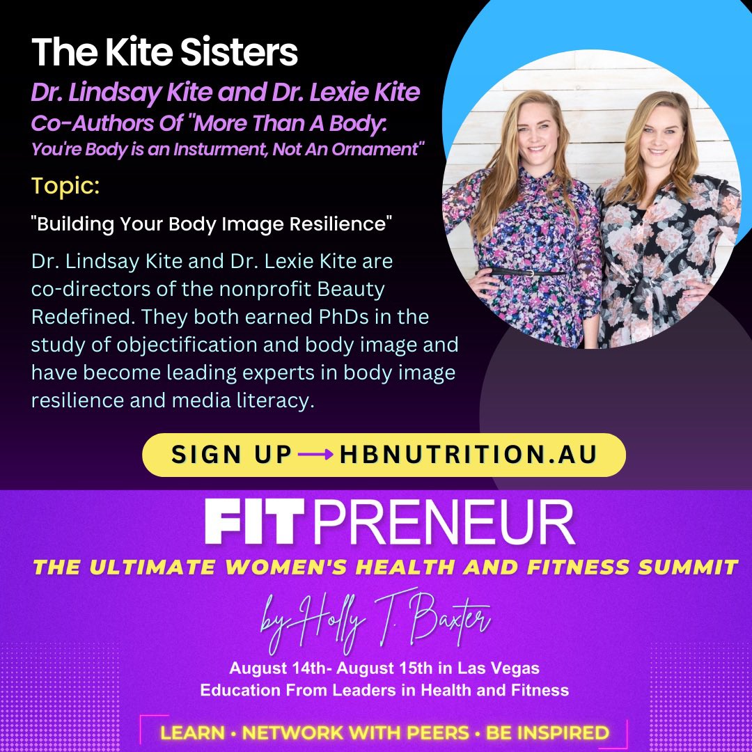 TakeBackBeauty's tweet photo. Dr. Lexie and Lindsay Kite are heading to Vegas August 14-15 to speak at Holly Baxter's Fitpreneur! Tickets (including VIP tix for dinner w/ presenters) are available plus a streaming option: https://t.co/WHDVO9DOK2… Get 5% off with code fitkitesisters. https://t.co/NXL9VKzru4