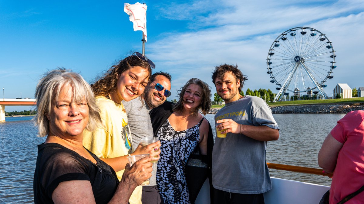 Rollin' on the river, into the weekend, and by the 100-foot tall <a href="/WheelerDistrict/">Wheeler District</a> ferris wheel. 

DYK? The Wheeler Ferris Wheel has a diameter of roughly 83 feet and features 20 gondolas each of which can accommodate six riders? 🎡