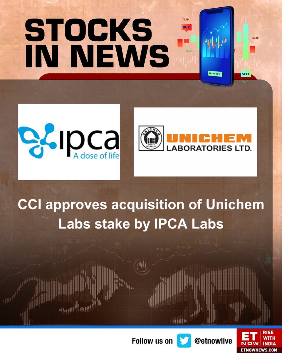 Stocks To Watch | Latest on IPCA Labs' acquisition of Unichem Labs stake 

#IPCALabs #StockMarket #UnichemLabs