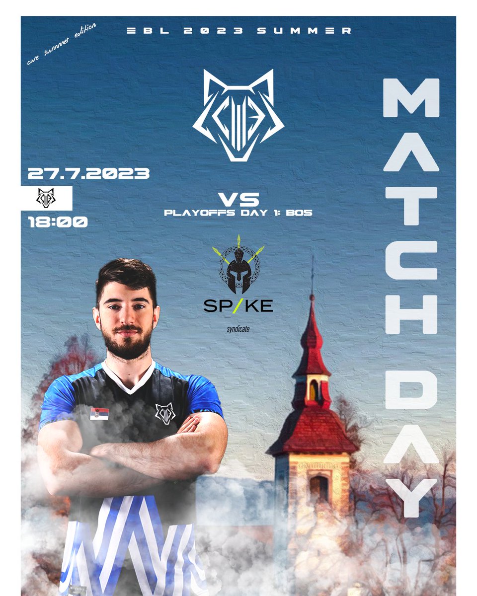 Oh, you better believe we're ready for this showdown! 🍿🎮 Our team is gearing up to take on Spike Syndicate, and it's gonna be a wild ride! 🤩🔥 Time to show our Slovenian brothers who's boss! Today at 18:00 on #ebl stream!

#VendettaVibes #PlayoffFever #PopcornWorthy #CWE