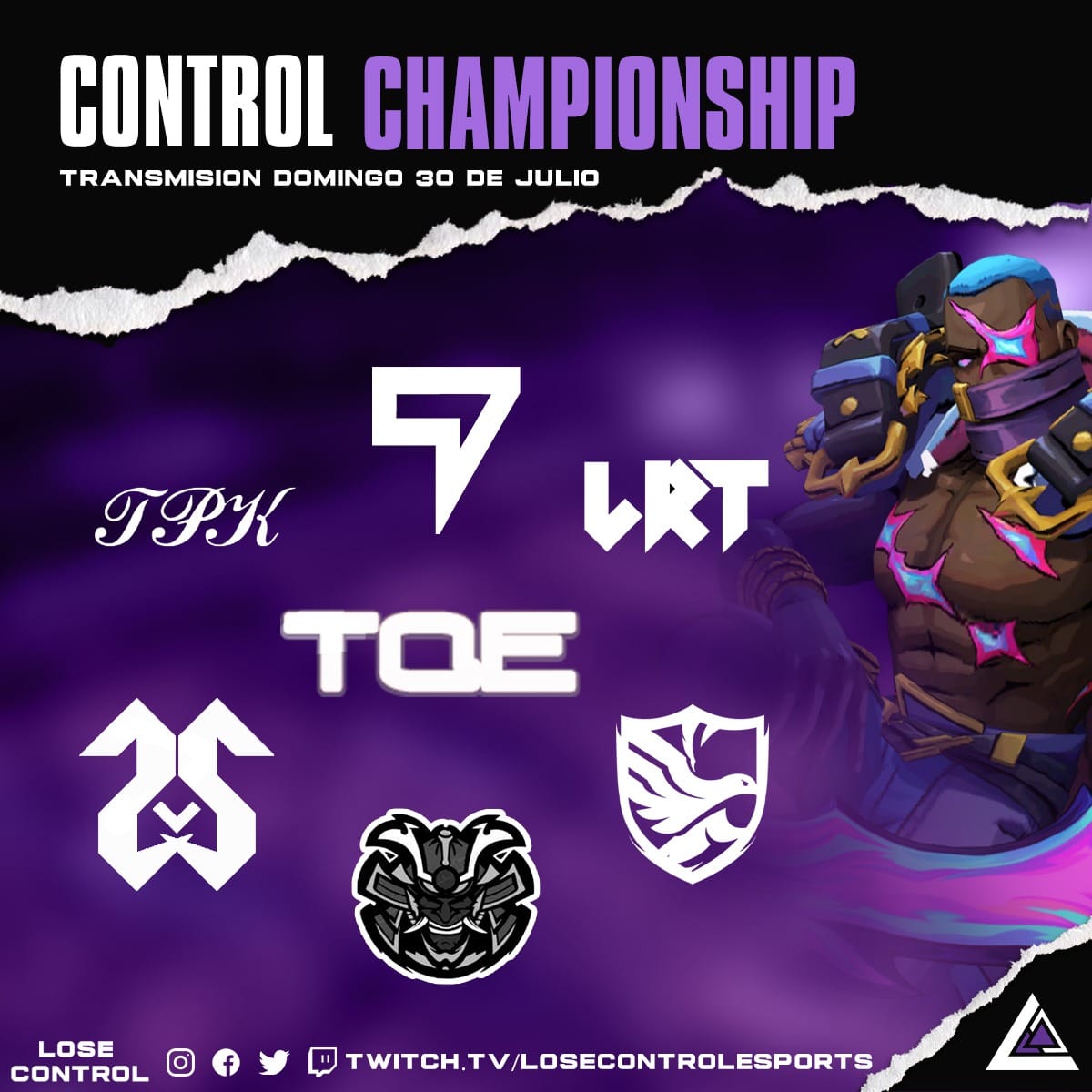 STX_eSports_'s tweet photo. Nuestra escuadra principal vuelve a estar al frente en otro torneo. 🏆

¡Ésta vez no lo dejaremos pasar por alto y nos llevaremos el primer lugar en la #ControlChampionship con nosotros! 🥇

El 29 y 30 de Julio derrotaremos a todos. 🤠

#GoSTX #PoweSTX #WINSTX #LeagueofLegends https://t.co/GY2OlKND56