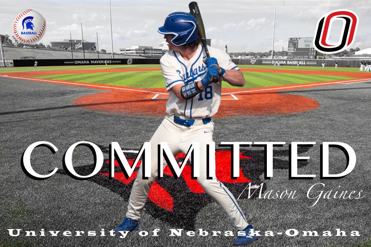 I am extremely blessed to announce my commitment to the University of Nebraska Omaha to further my academic and athletic career. I’d like to thank God, my family, coaches, and friends for supporting me along the way. Go Mavs! <a href="/UNOBaseball/">Maverick Baseball</a> <a href="/EastSpartanBSB/">Lincoln East Baseball</a>
