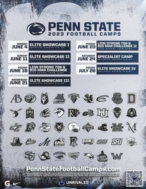 Excited to be going to the @PennStateFball camp tomorrow. Thanks to @kevceh for the invite. @ProsperEaglesFB @ProsperRecruits @thecoachhill @CoachSteamroll @CoachHutti @CoachTrautFB