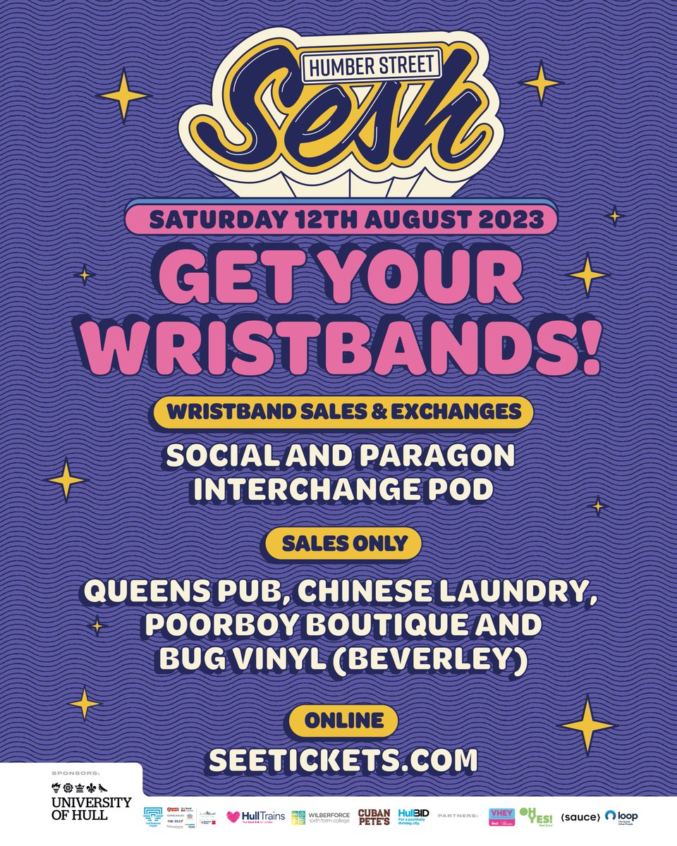 Out and about this weekend? Get your wristbands! ⬇️✨