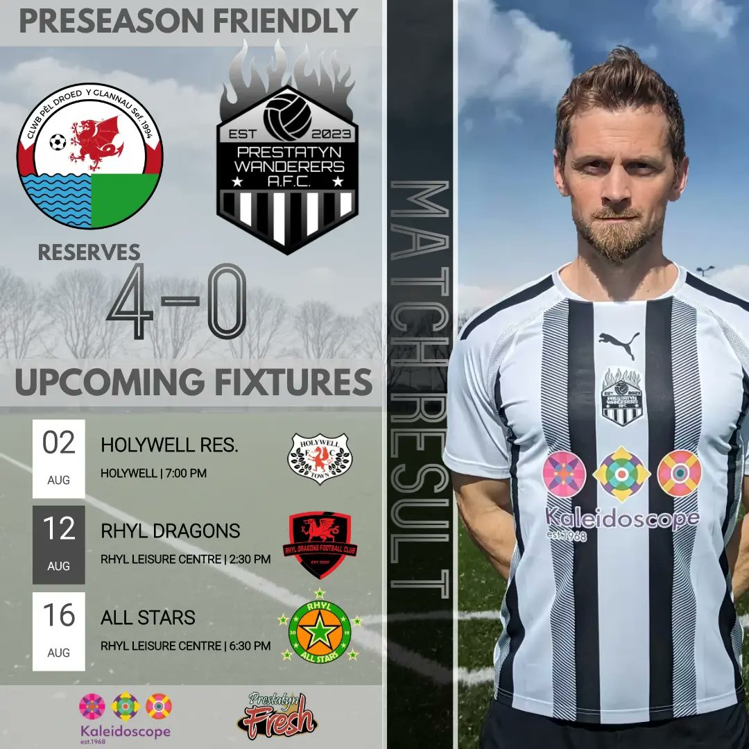 PrestatynWAFC's tweet photo. Not the result we wanted last night

Huge thanks to Y Glannau Reserves for their hospitality and good luck in the league this season

Man of The Match
🥇 Gareth Evans
🥈 Craig Richardson, Steve Taylor

Thanks to @Kaleidoscope68 and Prestatyn Fresh for their generous sponsorship. https://t.co/bRkMlWaBuH