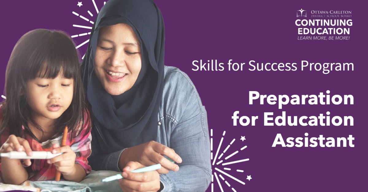 Passionate about supporting students with special needs? Enroll in our Preparation for Education Assistant program! Take the first step towards a rewarding career. Visit bit.ly/3qb4FVS for more information and registration details. #EducationAssistant #StudentSupport