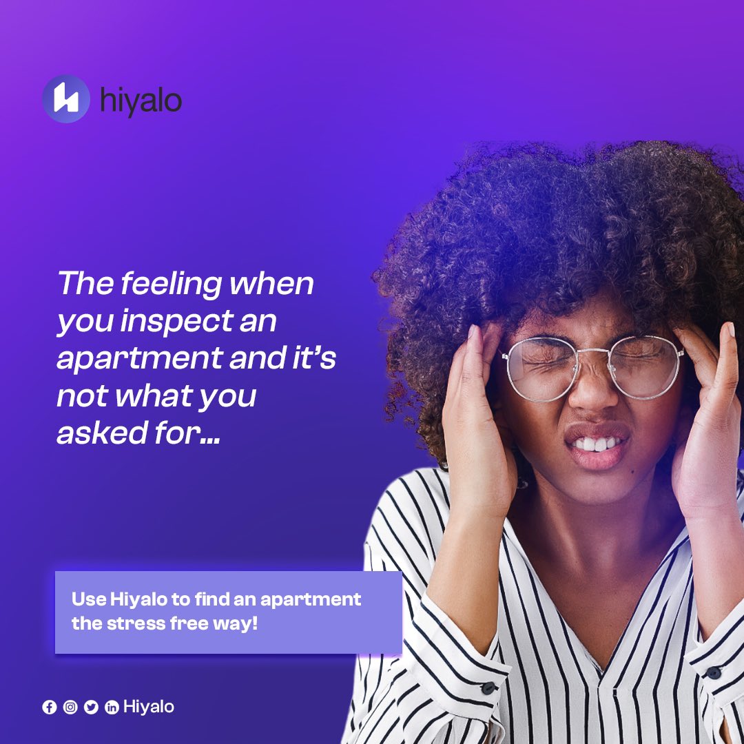 Hiyalohq's tweet image. When apartment hunting leaves you feeling frustrated and disappointed, it&apos;s time to try Hiyalo! 
With Hiyalo you can say goodbye to the stress and uncertainty of house hunting. You will find the perfect apartment stress-free in less than 48 hours.

#ApartmentHuntingMadeEasy