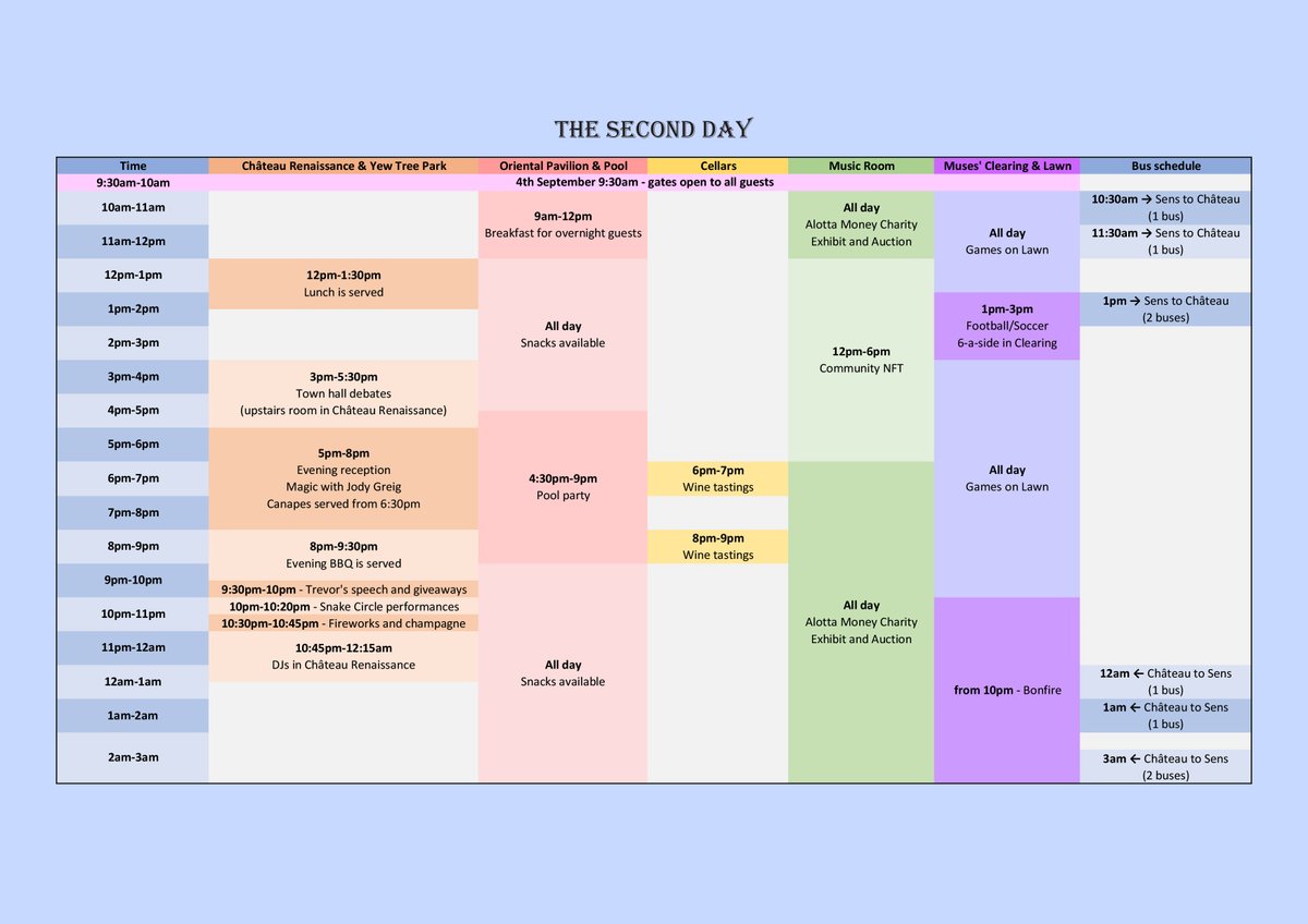 Check it out! Castle map and rundown of the Entertainment &amp; Activities for #CastleParty2023 online.  Day 2 here and visit the website to view the rest + how to purchase tickets.     

🏰👉 trevorjonesart.com/castle-party-2…

See you in France, 3 - 5 Sept! 🇫🇷