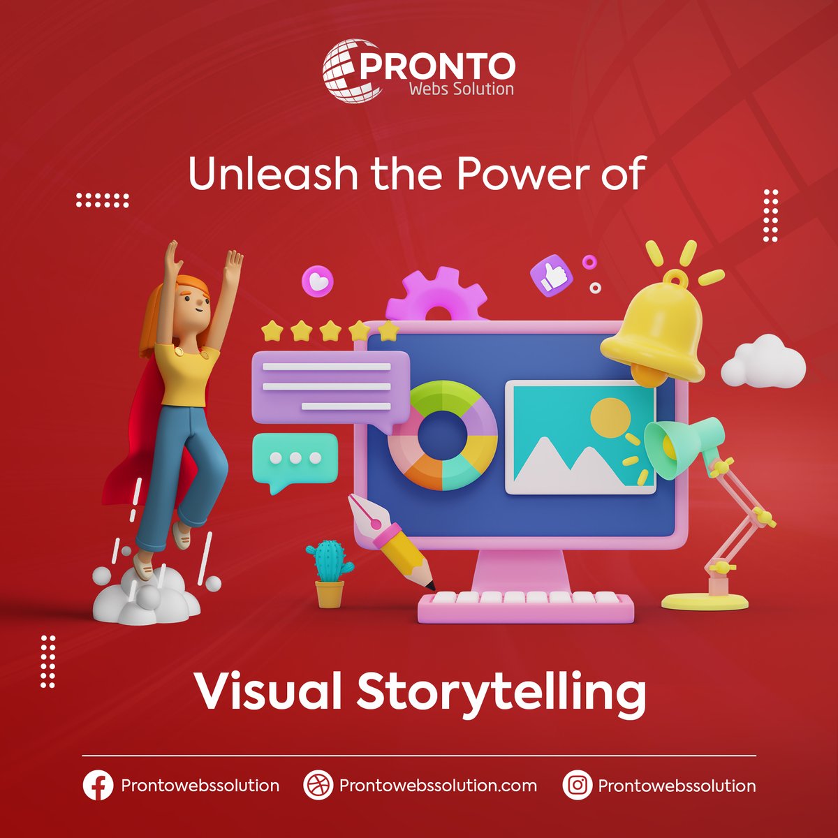 PWebsSolution's tweet image. Engage your audience and convey your message through stunning videos and animations. #ProntoWebs Solution specializes in creating immersive visual experiences that captivate and resonate. 
Contact us on prontowebssolution.com
 #VideoAnimation #VisualStorytellingMatters.