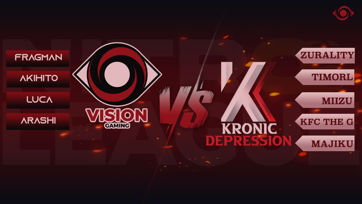 VisionGaming_CH's tweet photo. Our first League match against Kronic Depression in Division 5 is here! 🚀
@AkihitoRL, @Luca206_RL, and @ArashiDaReal will be our players to go to the battles! 🔥
We gotta give 'em our best support, so stay tuned at
https://t.co/a6Dud1u2EK 🕑 19:00 CEST
Good luck, soldiers! 🫡 https://t.co/2mgFVkOGfK
