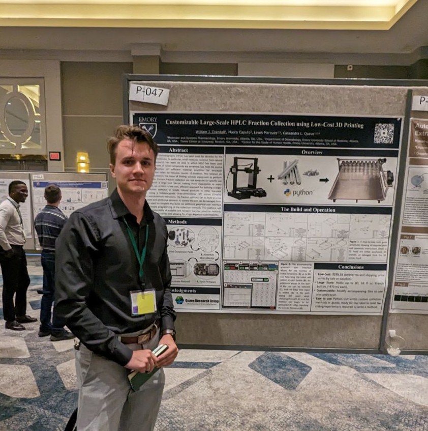 WJ_Crandall's tweet photo. Glad to have made it to #ASP2023 this year and reconnect/meet so many amazing people! Also cool to see so much interest in our 3D- Printer based Large Scale HPLC Fraction Collector! https://t.co/VELEHYKwFU