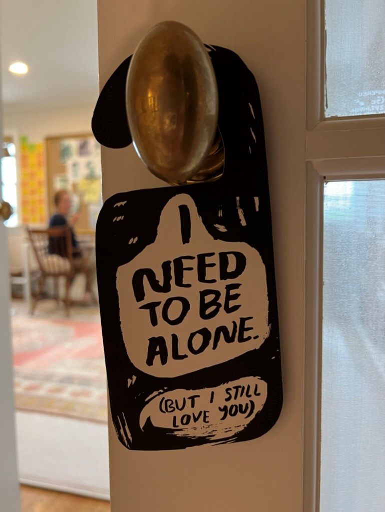 marthahallkelly's tweet photo. The week’s almost over but I think it might still be time to put this door hanger to use. TBD on whether it works, knowing my house! https://t.co/haUA90vx5q