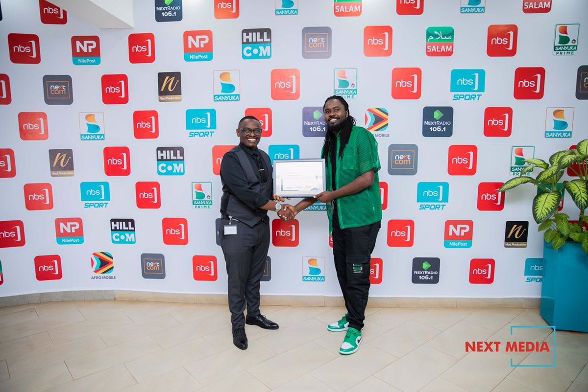 nextmediaug's tweet photo. We are thrilled to receive a heartfelt certificate of appreciation from gospel singer @coopybly for the extensive coverage of his sensational Action Talk Live Concert on May 12, 2023, on @nbstv, @sanyukatv and @afromobileug. 

#NextMediaUG https://t.co/rBQu4oN2cn
