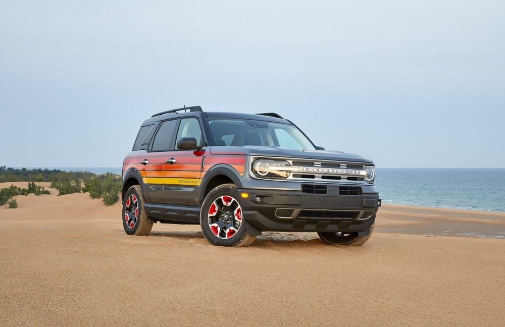 The 2024 Ford #BroncoSport is adding a new 70s-inspired Free Wheeling trim as well as a Black Appearance Package for the Big Bend. Learn more: tinyurl.com/3spcbn69