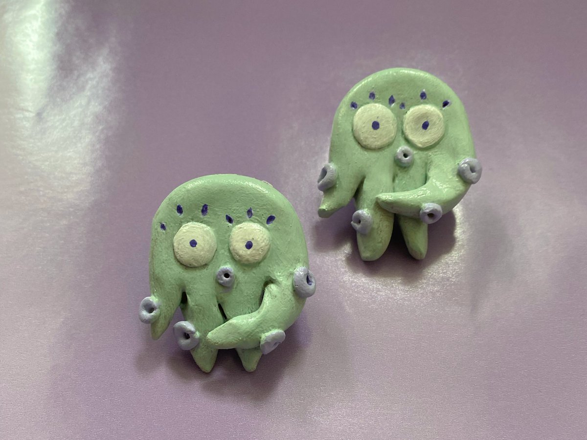 I made these handmade Octopus Clay Pin today! so happy with how they turned out. 
#artmoots what do you think?
etsy.me/3q3ONoj
