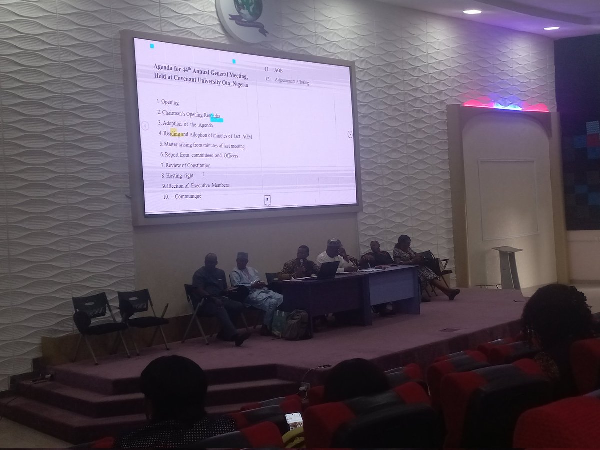 44th Annual General Meeting, Held at Convenant University Ota, Nigeria. 

#nsm
#nsmconference2023 
#nsm 
#nsmconferenceday4