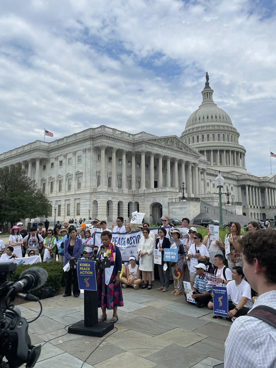 WomenCrossDMZ's tweet photo. .@RepBarbaraLee: recent US nuclear submarines to South Korea, DPRK missile tests, detainment of US soldier shows why “ending the war and investing in peace in the region is absolutely essential.” #koreapeaceaction https://t.co/oc0B55SPmL