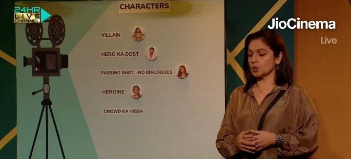 BiggBoss24x7's tweet photo. #Pooja's Casting  for her movie.

Villain : #Bebika 
Hero ka dost : #JadHadid 
Passing shot (No dialogue) :  #ManishaRani 
Heroine - #JiyaShankar 
Crowd ka hissa : #Aashika 

🔁 RT - Agree 👍
❤️ Like - Not 👎

#BiggBossOTT2 #BiggBoss #BBOTT2 https://t.co/UaSOW55Fvk